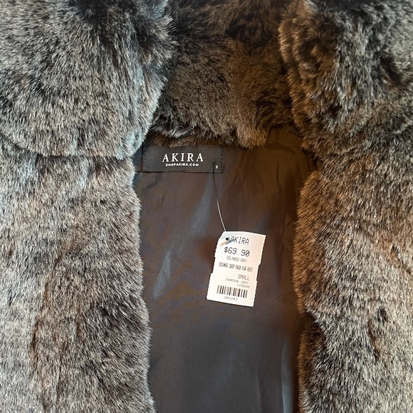 AKIRA | Jackets \u0026 Coats | Faux Fur Vest 